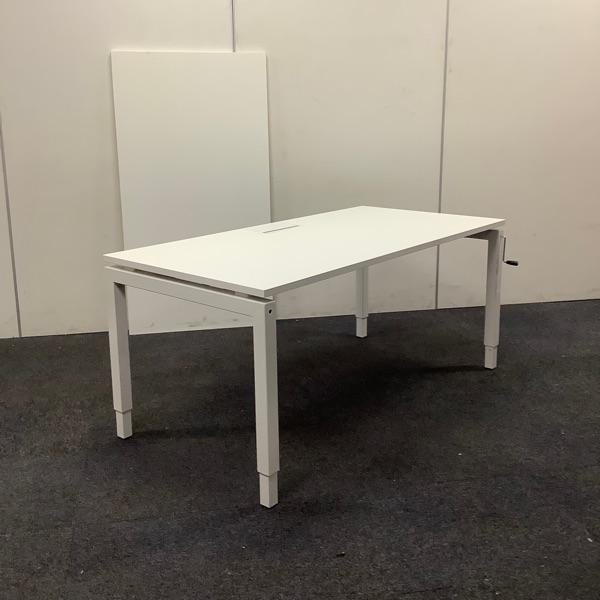 Slingerbureau 180x80 cm, hoogst verstelbaar 62-90 cm, wit, Huis en Inrichting, Bureaus, Bureau, Gebruikt, In hoogte verstelbaar