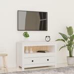 vidaXL Tv-meubel 79x35x52 cm massief grenenhout wit, Huis en Inrichting, Kasten |Televisiemeubels, Verzenden, Nieuw