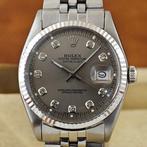 Rolex - DateJust 36 Pie Pan Grey Diamonds Dial Fluted, Bijoux, Sacs & Beauté, Montres | Hommes