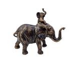 Beeldje - Elephant with baby - Brons