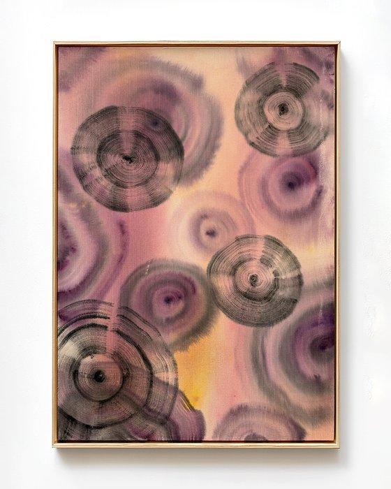 Ella Suárez - Anillos de tiempo 23 - XL (NO RESERVE), Antiek en Kunst, Kunst | Schilderijen | Modern