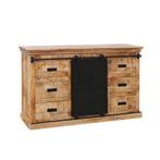 Dressoir Mangohout Milan 140 cm, Huis en Inrichting, Kasten | Dressoirs, Verzenden, Nieuw
