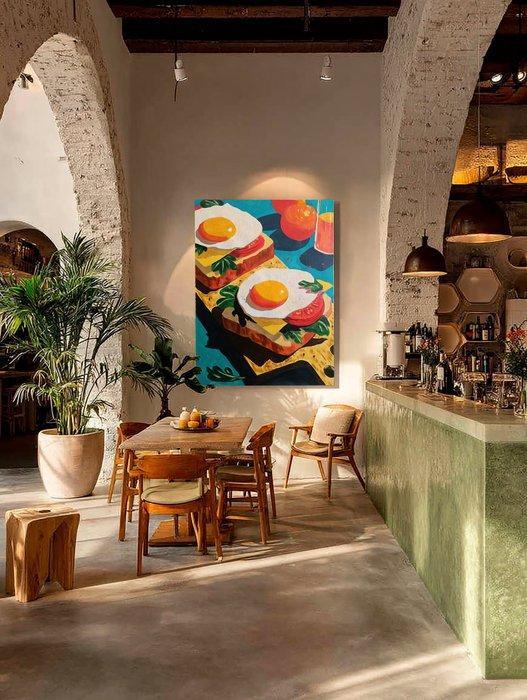 Mar Legón - Desayuno para dos - XL (NO RESERVE), Antiek en Kunst, Kunst | Schilderijen | Modern