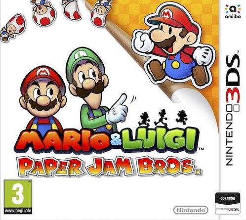 Mario & Luigi Paper Jam Bros. (3DS Games), Games en Spelcomputers, Games | Nintendo 2DS en 3DS, Zo goed als nieuw, Ophalen of Verzenden