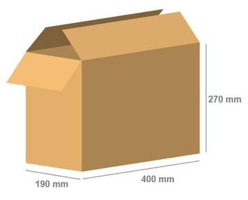 Vouwdozen 400x190x270 mm enkelgolf karton nieuw, Ophalen of Verzenden