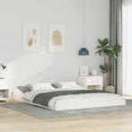 vidaXL Bedframe Wit 160 x 220 cm Massief grenenhout, Huis en Inrichting, Slaapkamer | Bedden, Verzenden, Nieuw