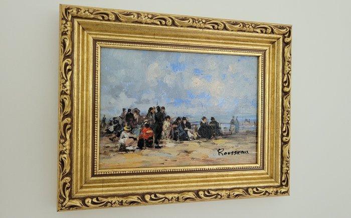 Camille Rousseau (1949) - Dimanche en Normandie ~ Marée, Antiek en Kunst, Kunst | Schilderijen | Klassiek