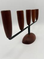 Bougeoir - teck - Design scandinave - Bougeoir à cinq, Antiquités & Art