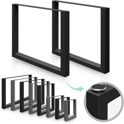 MIADOMODO® Tafelframe - zwart/grijs, staal, industrieel, voo, Huis en Inrichting, Overige Huis en Inrichting, Verzenden