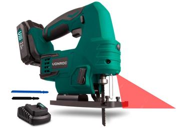 Accu decoupeerzaag 20V - 2.0Ah | Incl. accu en snellader, Verzenden
