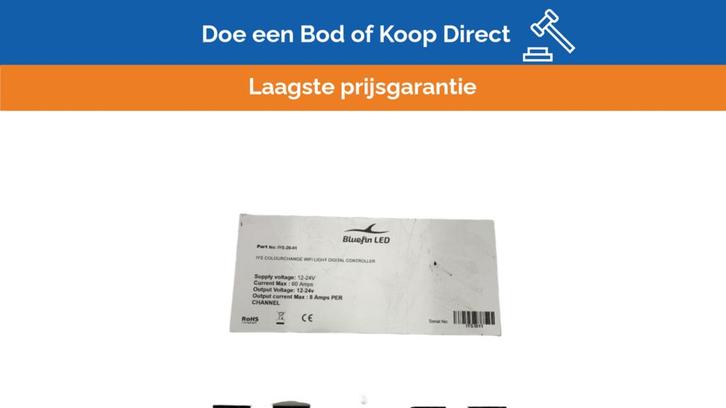 Bieden: USED Bluelin LED IYS-20-01 colourchange digital con, Watersport en Boten, Bootonderdelen, Ophalen of Verzenden
