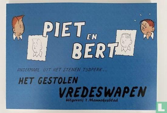Piet Pienter en Bert Bibber - Het gestolen vredeswapen -..., Livres, BD, Envoi