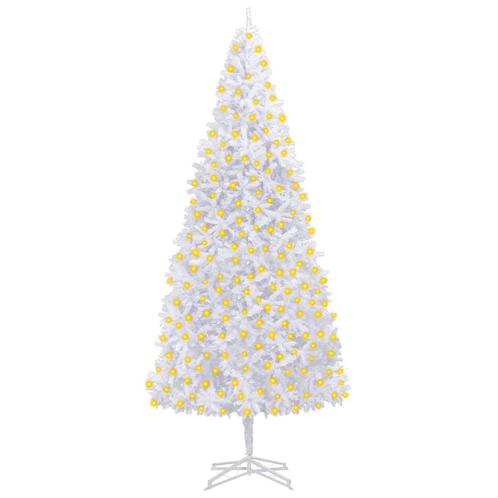 vidaXL Arbre de Noël artificiel pré-éclairé 400 cm blanc, Diversen, Kerst, Verzenden