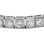 Armband - 18 karaat Witgoud - Tennisarmband, Handtassen en Accessoires, Armbanden, Nieuw