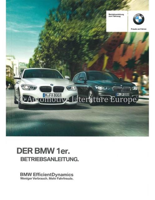 2016 BMW 1 SERIE INSTRUCTIEBOEKJE DUITS, Autos : Divers, Modes d'emploi & Notices d'utilisation