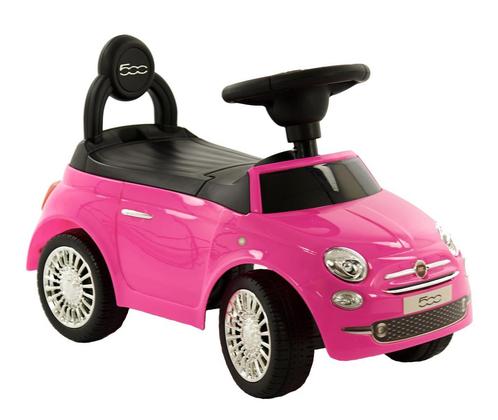 Fiat 500 - Loopauto - Roze - Loopauto 1 jaar - Loopwagen, Kinderen en Baby's, Speelgoed | Educatief en Creatief, Nieuw, Verzenden