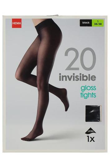 HEMA Invisible Panty Gloss 20 Denier Zwart