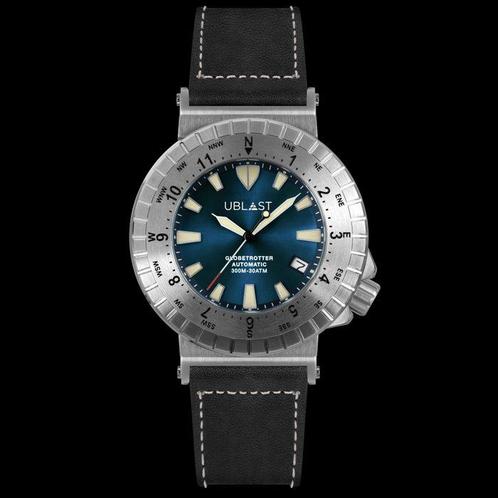 Ublast - Globetrotter - UBGT46BU/BK - Ltd Edition - Heren -, Handtassen en Accessoires, Horloges | Heren