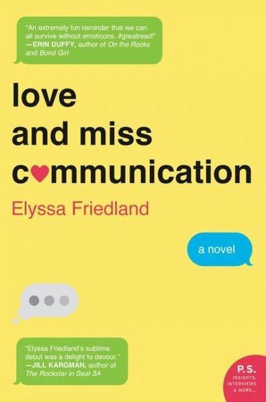 Love & Miss Communication 9780062379849 Elyssa Friedland, Boeken, Taal | Engels, Gelezen, Verzenden