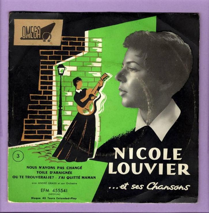 Nicole Louvier – Et Ses Chansons - 3 (EP) (1-7-Vinyl-Single, CD & DVD, Vinyles Singles, Enlèvement ou Envoi