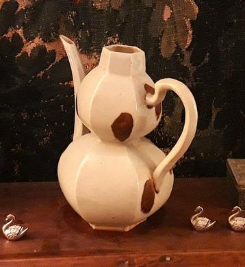 Aiguière - TRES RARE Grès Céladon BROWN SPLASHED - Dynastie