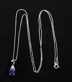 Saffier - Zilver, Halsketting Stella Maris & Saphir