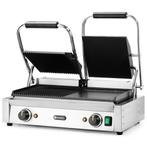 Contact-/Paninigrill | Dubbel | Glad/Gegroefd Oppervlak, Verzenden, Nieuw in verpakking