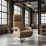 Leren relaxfauteuil Note - Granada Taupe (taupe/bruin) -, Huis en Inrichting, Fauteuils, Nieuw, Ophalen of Verzenden, 50 tot 75 cm