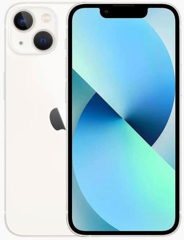 Nieuwstaat Apple iPhone 13 wit 128GB 6,1 + 12 maanden beschikbaar voor biedingen