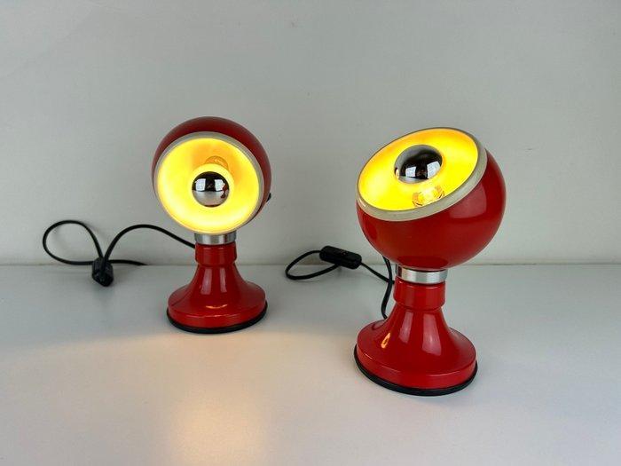 Lamp (2) - Cromate Eyeball lampen uit de Space Age jaren, Antiek en Kunst, Antiek | Verlichting