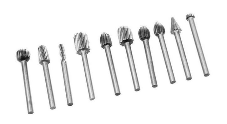 Set van 10 mini HSS freesjes (3.175 mm), Doe-het-zelf en Bouw, Gereedschap | Overige machines, Nieuw, Verzenden