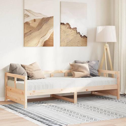 vidaXL Slaapbank met matras 80x200 cm massief grenenhout, Huis en Inrichting, Slaapkamer | Bedden, Nieuw, Verzenden