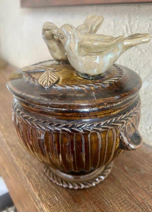Céramique 20ème Patrick Pernel - Pot aux Colombes - France, Antiek en Kunst, Curiosa en Brocante