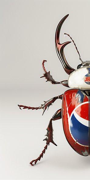F2B - BeetleCan Pepsi 4I8, Antiek en Kunst, Kunst | Schilderijen | Modern
