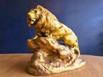 Clovis Edmond Masson (1838-1913) - sculptuur, Lion rugissant