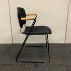 KI Perry design stoel , stapelstoel, zwart - hout, Gebruikt, Eén, Zwart