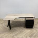 Tweedehands complete set 1x hoekbureau + ladeblok, midden, Huis en Inrichting, Gebruikt, Bureau