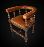 Fauteuil - 5 voet Victoriaans - Brons, Fluweel, Hout