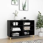 vidaXL Dressoir 103,5x35x70 cm bewerkt hout zwart, Verzenden, Nieuw
