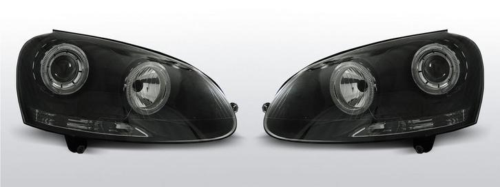 Koplampen set | VW Golf 5 2003-2008 | Angel Eyes | met xenon, Auto-onderdelen, Verlichting, Nieuw, Volkswagen, Verzenden