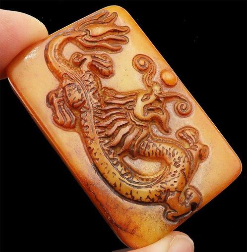 Vlam van de Draak – Amulet van kracht en innerlijke, Antiek en Kunst, Antiek | Boeken en Manuscripten