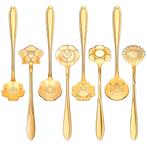 Fako Bijoux - Bloemen Lepels Set - Theelepel / Koffielepel -, Huis en Inrichting, Keuken | Bestek, Verzenden, Nieuw