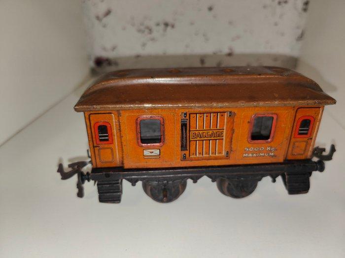 Bing - Blikken speelgoed - Bing Spur 0 Baggage Car, Antiek en Kunst, Antiek | Speelgoed