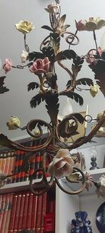 Lustre - Métal, Porcelaine - Lustre à trois lumières