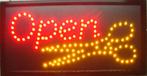 OPEN kapper lamp LED verlichting reclame bord lichtbak barbe, Verzenden, Nieuw