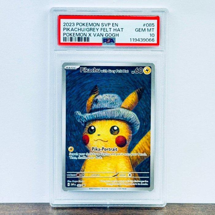 Pokémon Graded card - Pikachu with grey felt hat - van Gogh, Hobby en Vrije tijd, Verzamelkaartspellen | Pokémon