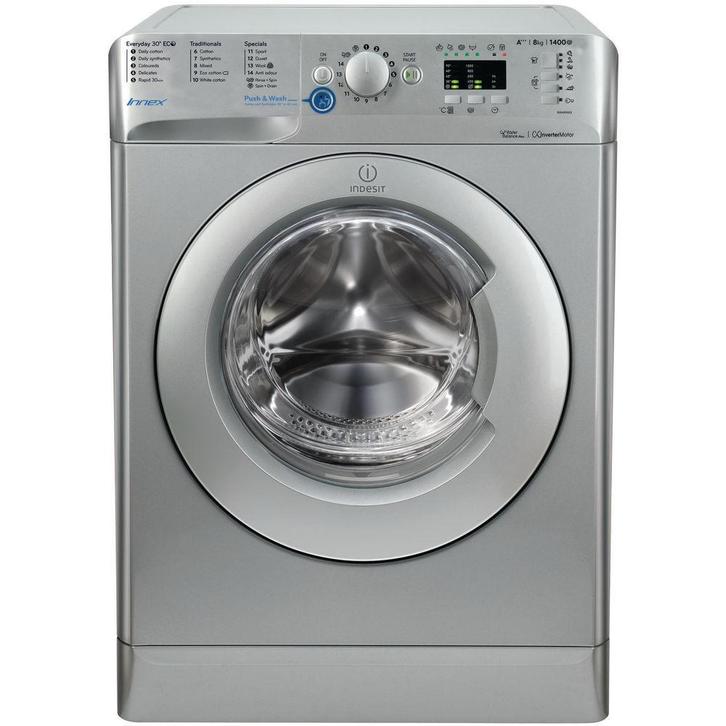 Indesit Bwa81483xs Wasmachine 1400t 8kg, Elektronische apparatuur, Wasmachines, Ophalen of Verzenden