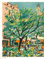 Robert Savary (1920-2000) - Paysage de Provence, le village