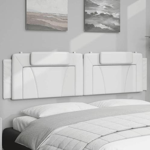 vidaXL Coussin de tête de lit blanc 200 cm similicuir, Maison & Meubles, Chambre à coucher | Lits, Neuf, Envoi