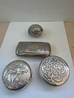 Tabaksdoos (4) - .800 zilver, .925 zilver - Zilveren doos